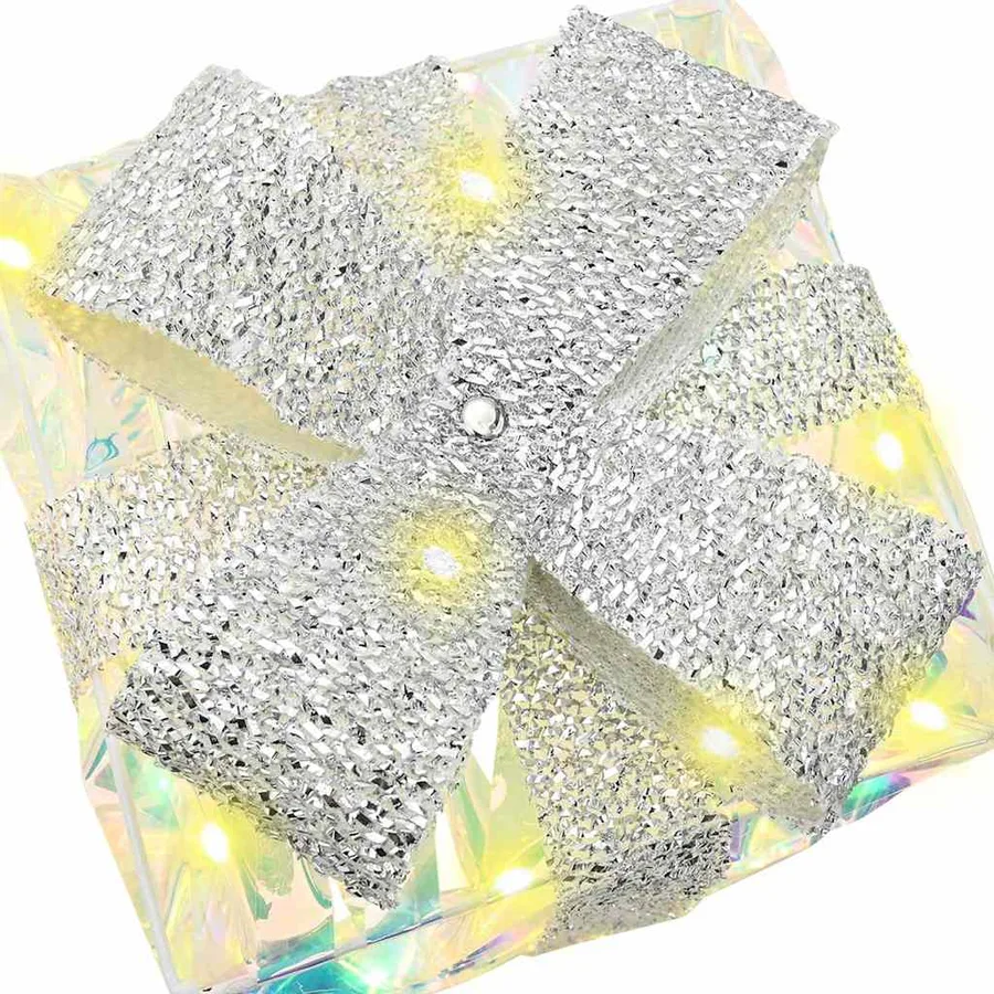 Boîte Cadeau avec 60 LED 3 pcs Blanc chaud 20 x 20 x 20 cm PET - 6