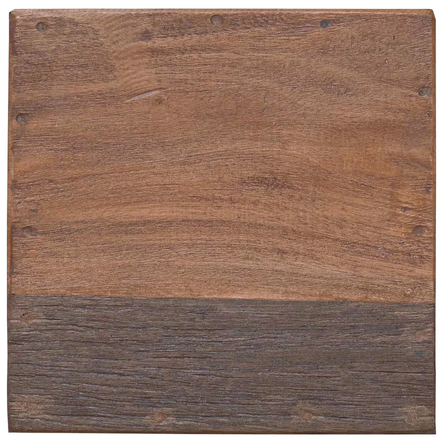 Tabouret Naturel 29 x 29 x 48 cm Bois massif de récupération - 7