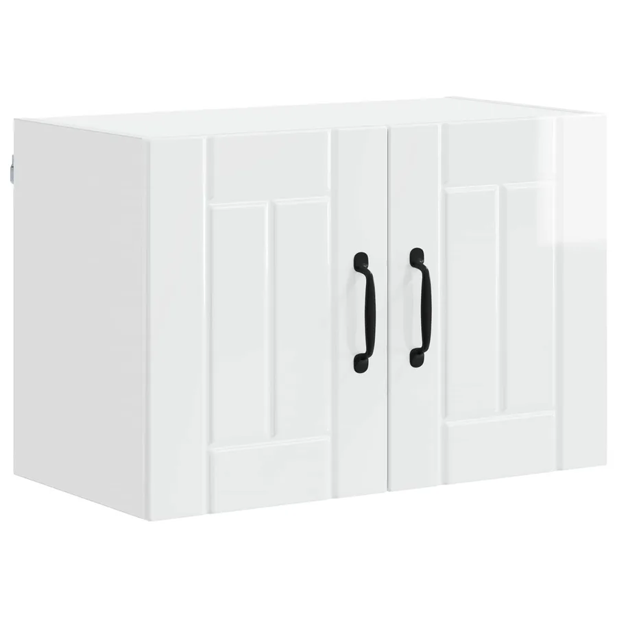 Meuble mural LUCCA Blanc brillant 60 x 31 x 40 cm - 2