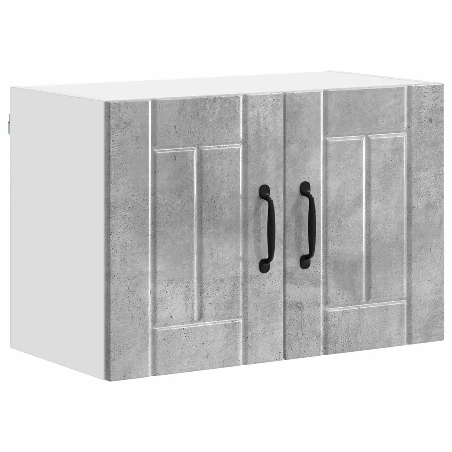 Meuble mural LUCCA Gris béton 60 x 31 x 40 cm Bois d'ingénierie - 2