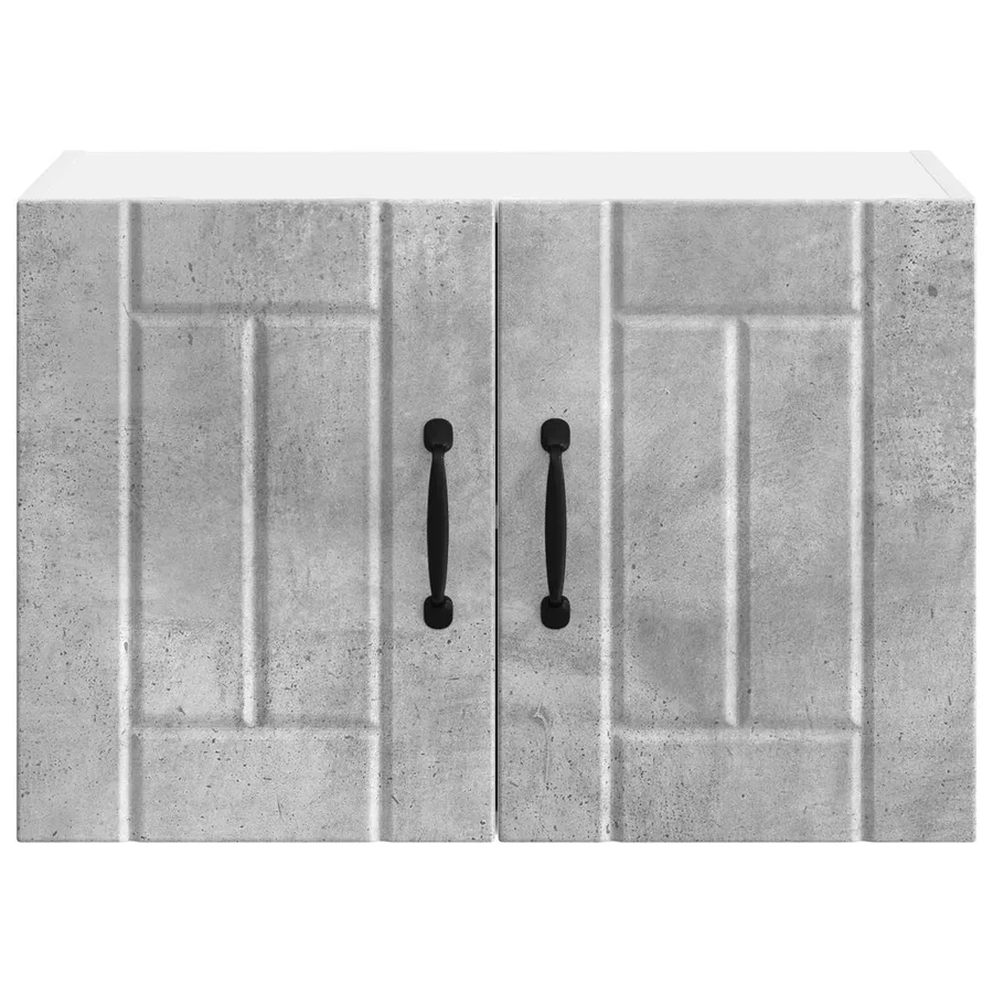 Meuble mural LUCCA Gris béton 60 x 31 x 40 cm Bois d'ingénierie - 6