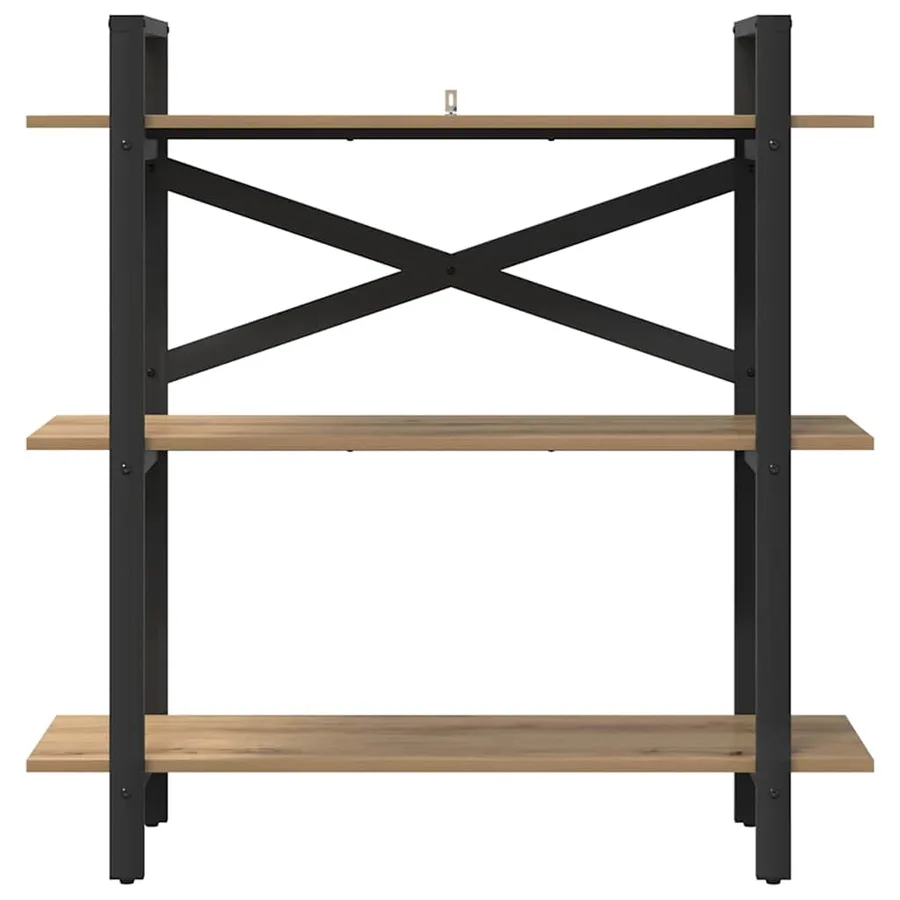 Étagère 3 niveaux 100 x 33,5 x 102 cm Bois d'ingénierie - 5