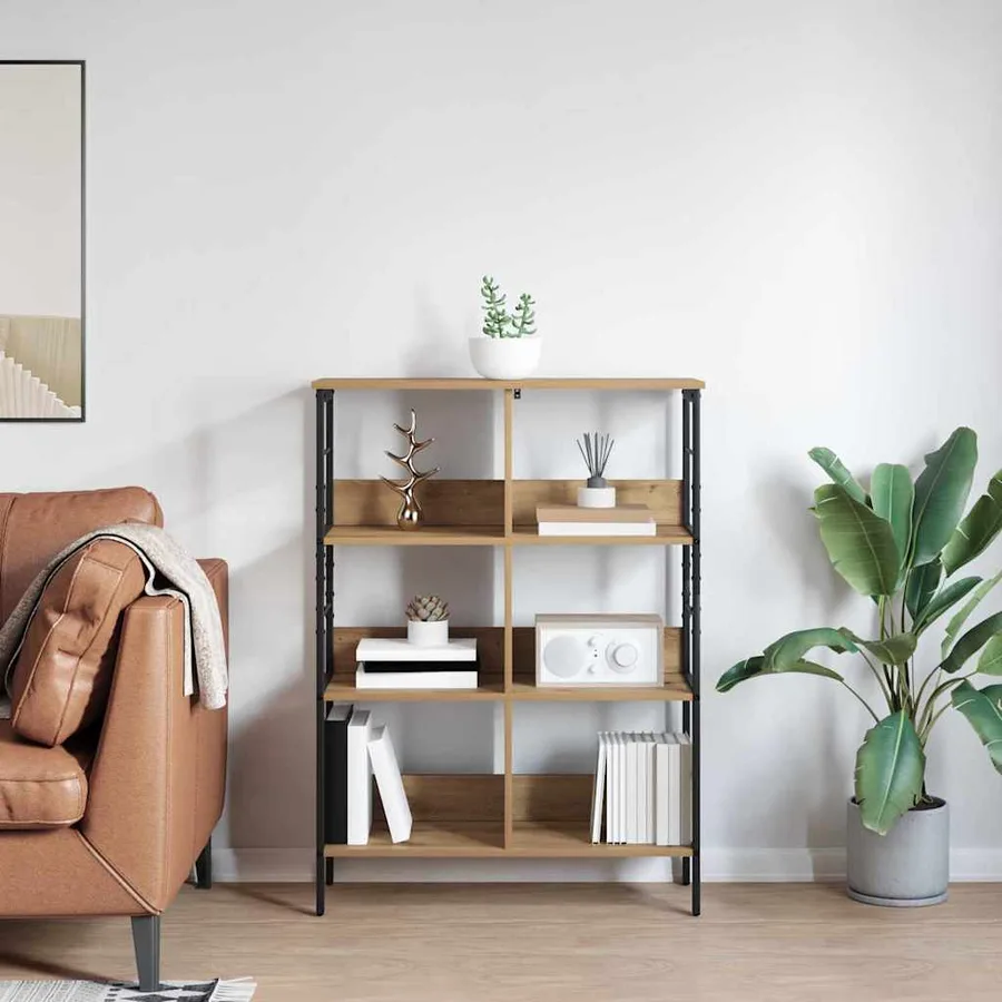 Étagère 6 niveaux 82 x 32 x 112 cm Bois d'ingénierie - 4