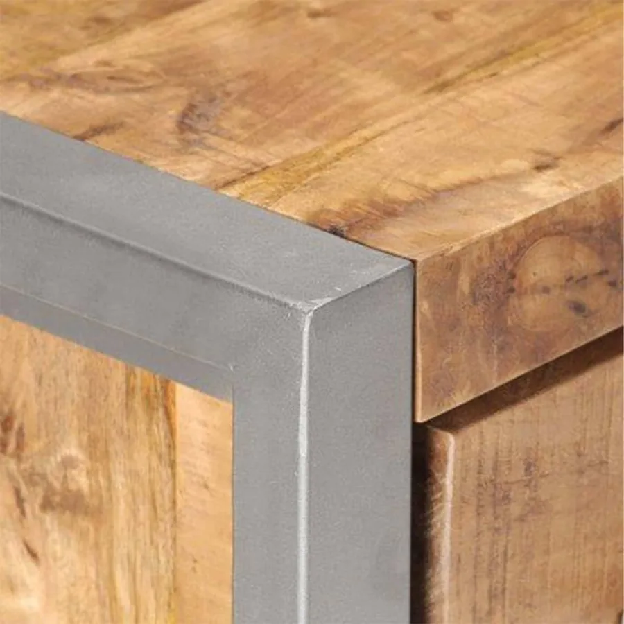 Buffet 60x35x70 cm Bois de manguier brut - 5