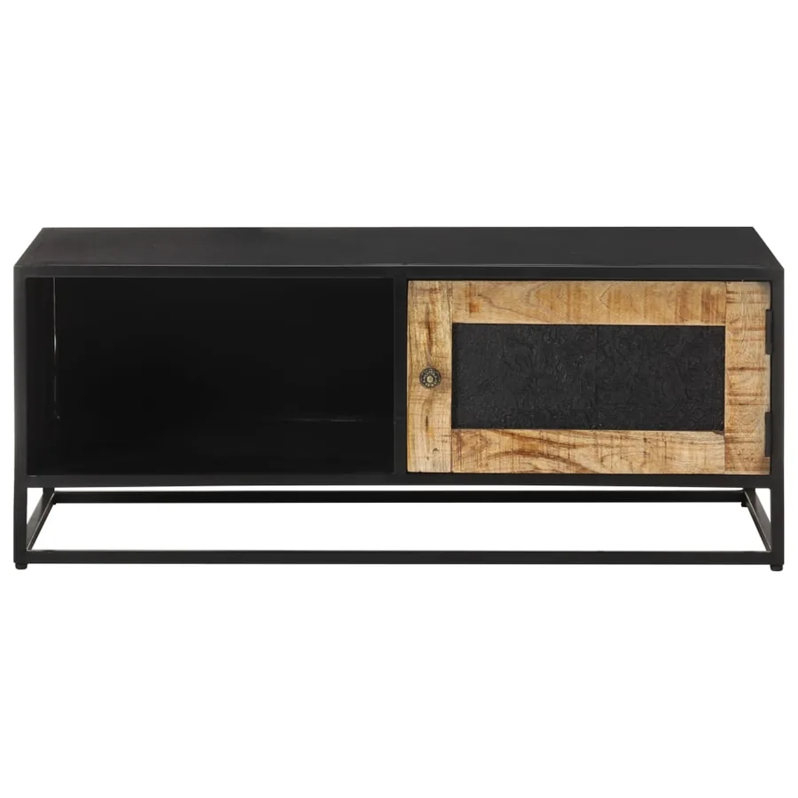 Table basse 90x50x35 cm Bois de manguier brut - 2