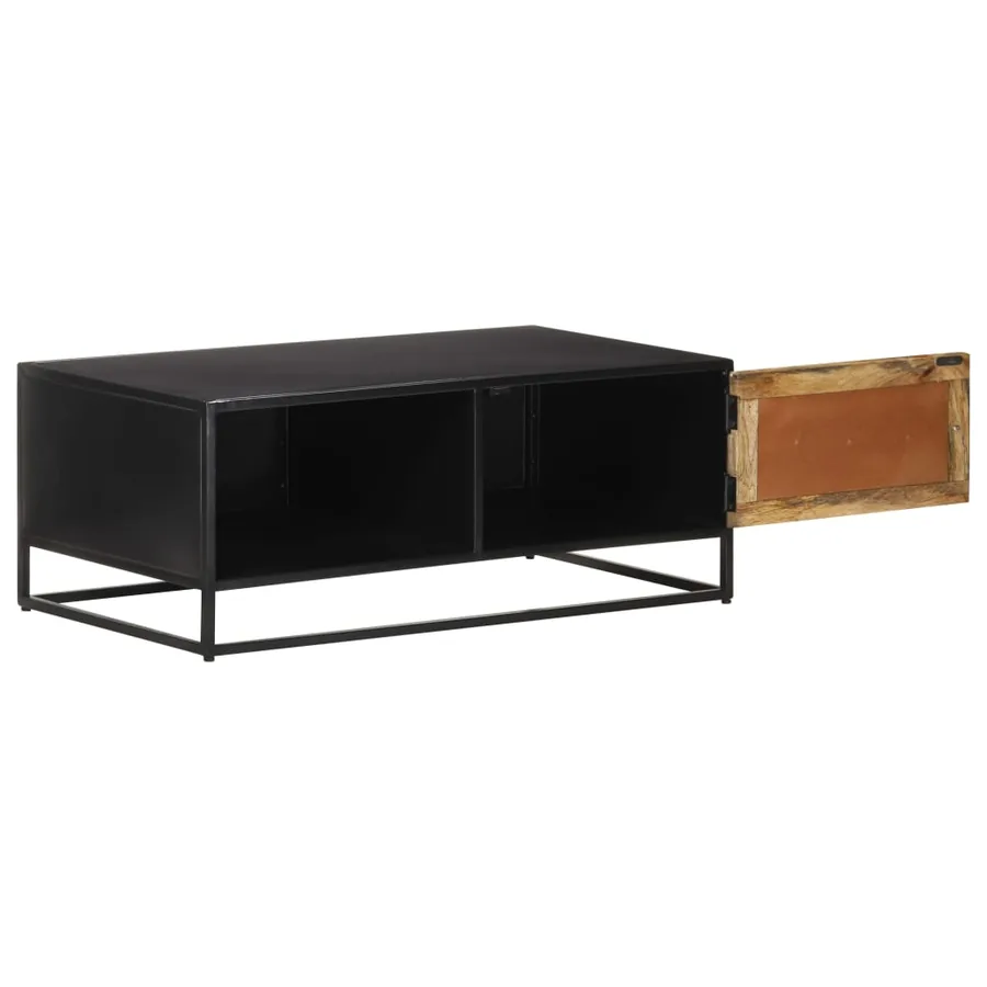 Table basse 90x50x35 cm Bois de manguier brut - 3