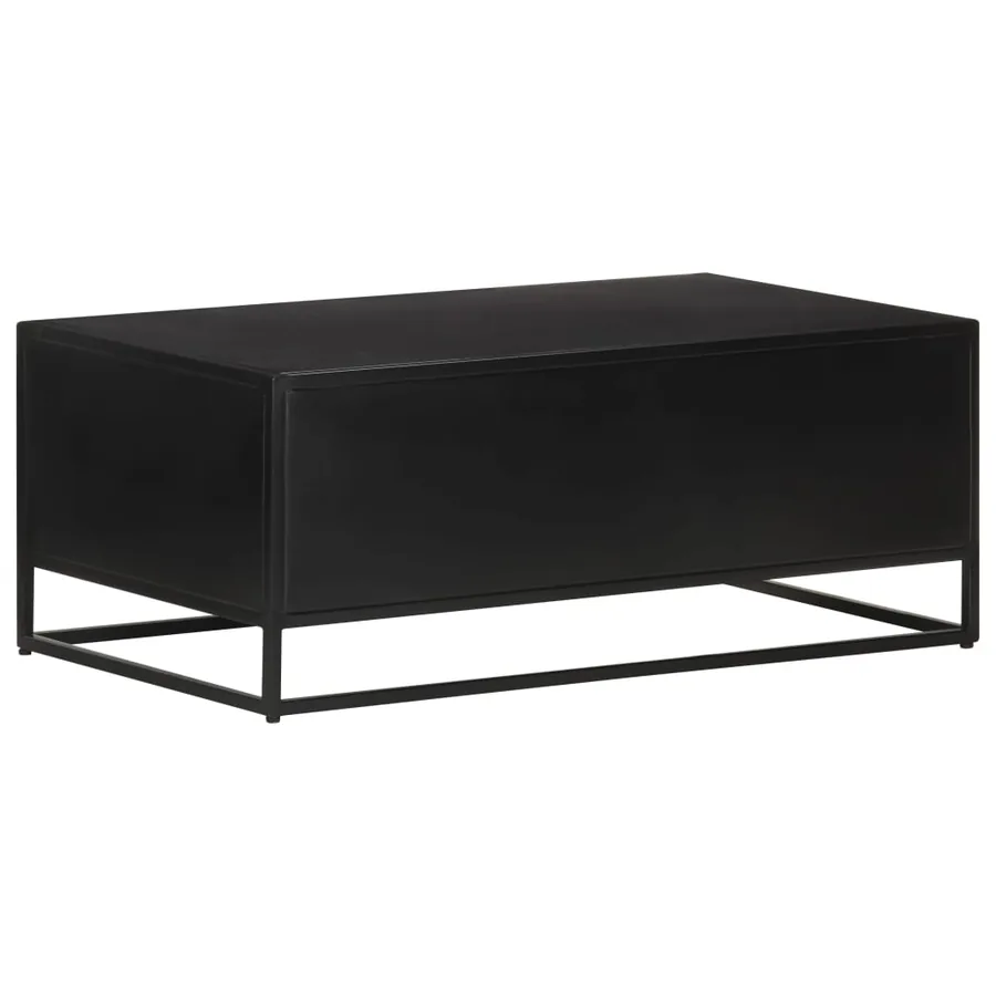 Table basse 90x50x35 cm Bois de manguier brut - 4