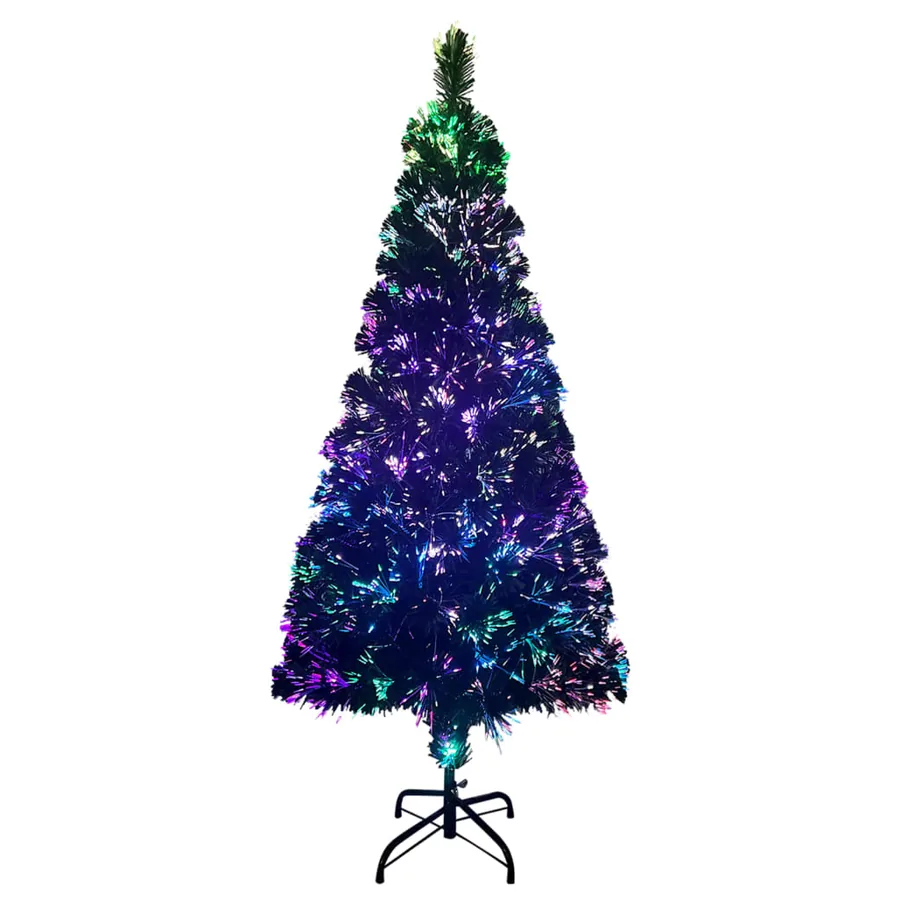 Sapin de Noël artificiel avec support vert 180 cm fibre optique - 3