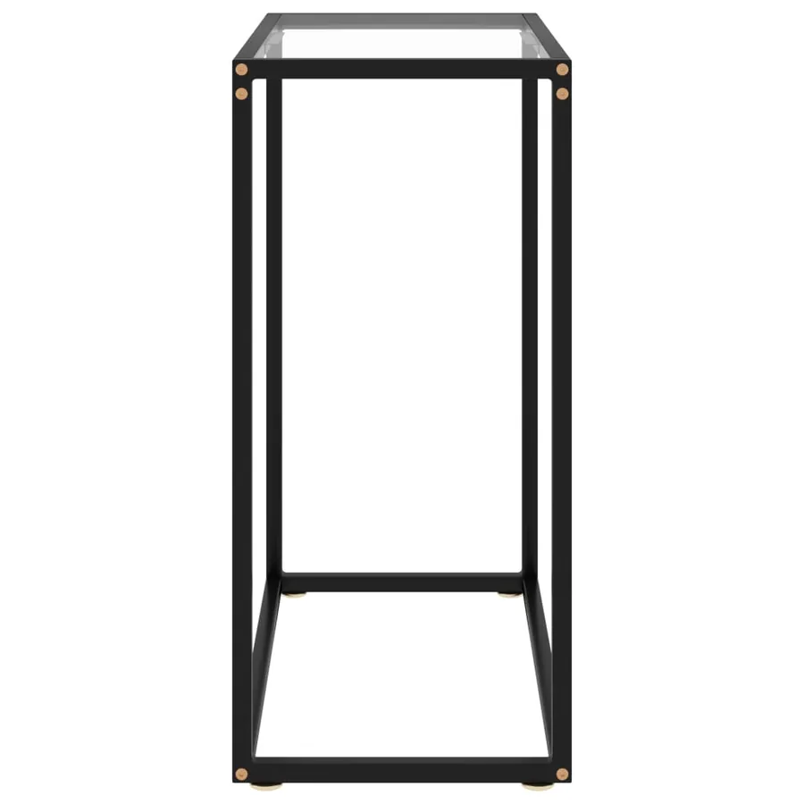 Table console Transparent 60x35x75 cm Verre trempé - 3