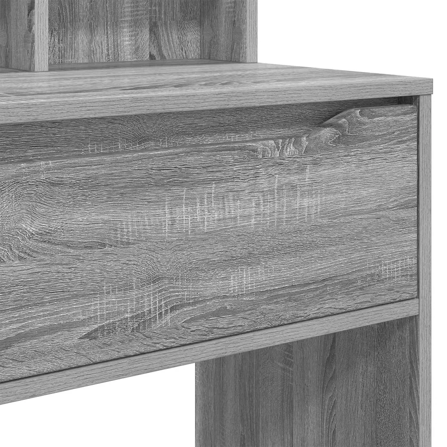 Tables de maquillage pour chambre avec tiroir Gris Sonoma - 10