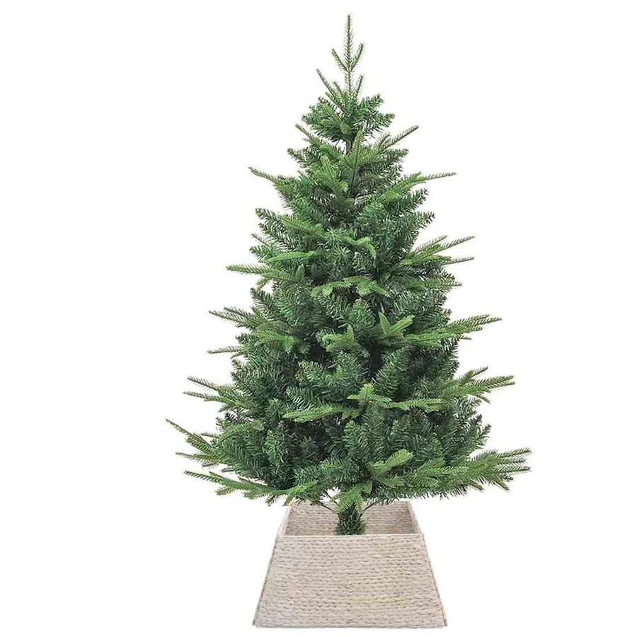 Collier de sapin de Noël Blanc 60 x 60 x 28 cm Jacinthe d'eau - 3