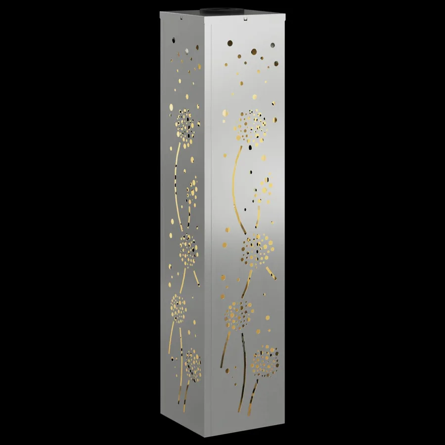 Lumière de chemin LED solaire 2 pcs Blanc chaud 18 x 18 x 80 cm - 12