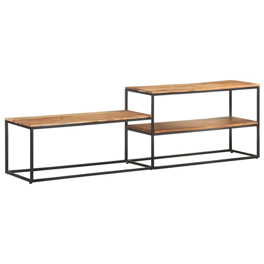 Meuble TV 180x30x50 cm Bois d'acacia massif - 10
