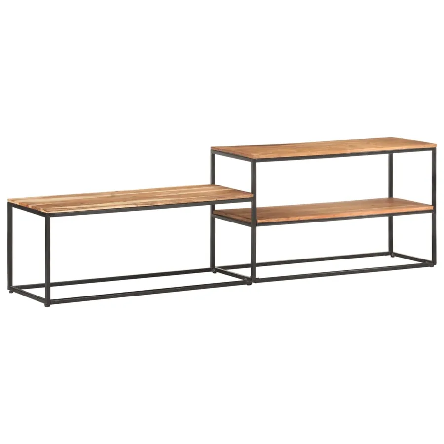 Meuble TV 180x30x50 cm Bois d'acacia massif - 11
