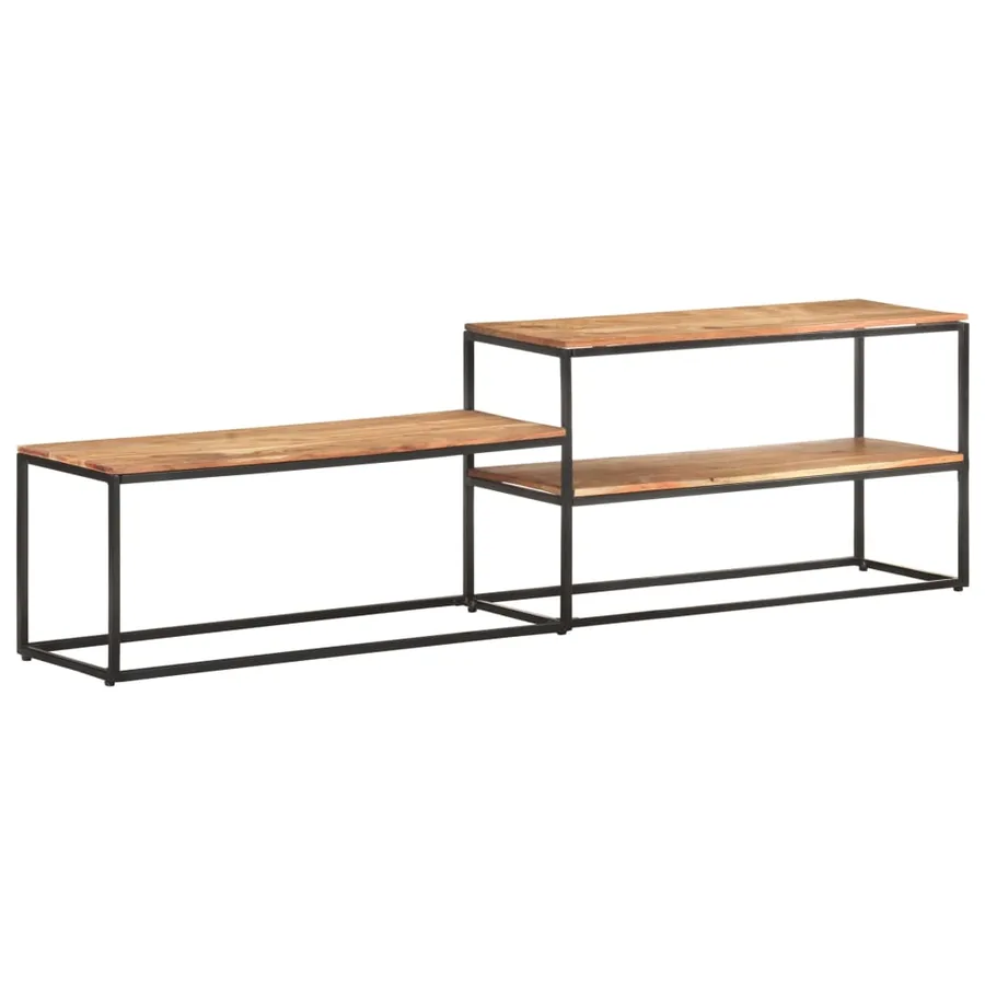 Meuble TV 180x30x50 cm Bois d'acacia massif - 12