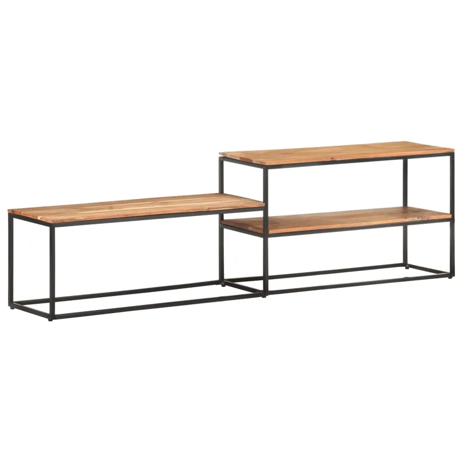 Meuble TV 180x30x50 cm Bois d'acacia massif - 13