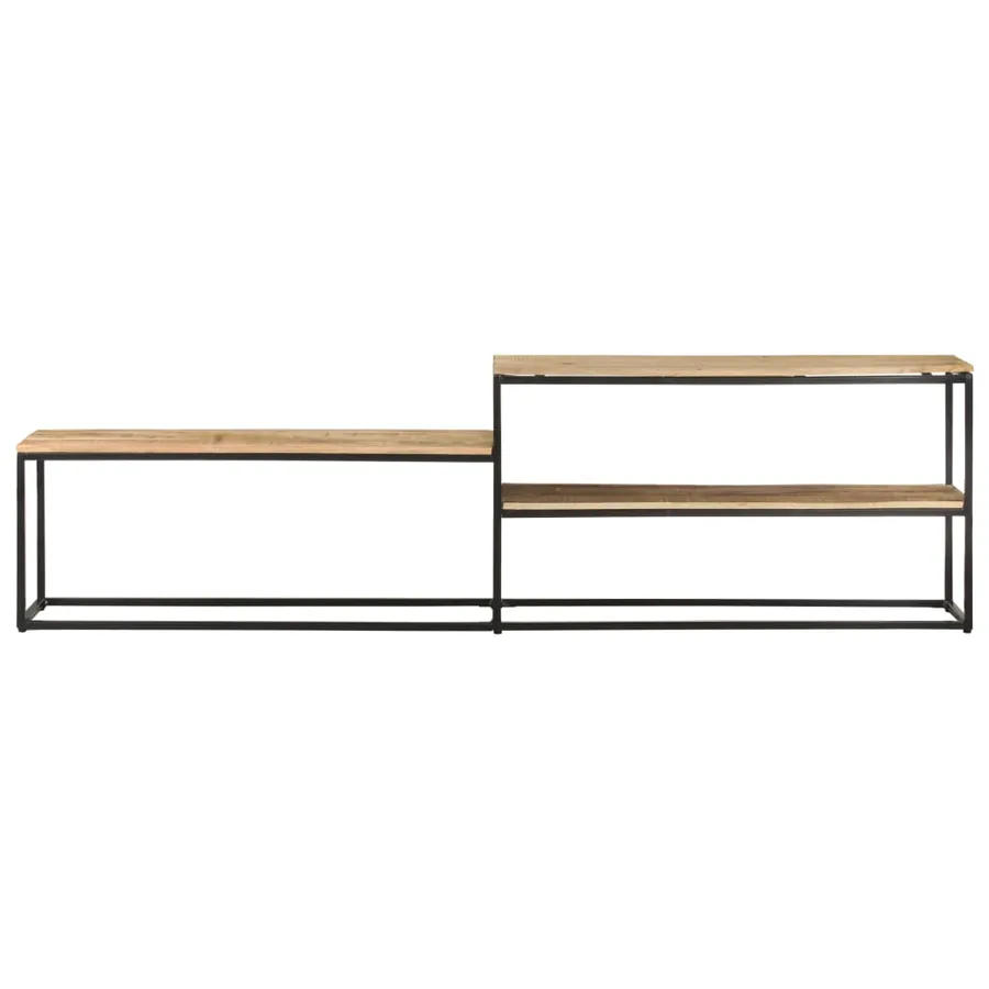 Meuble TV 180x30x50 cm Bois de manguier brut - 2