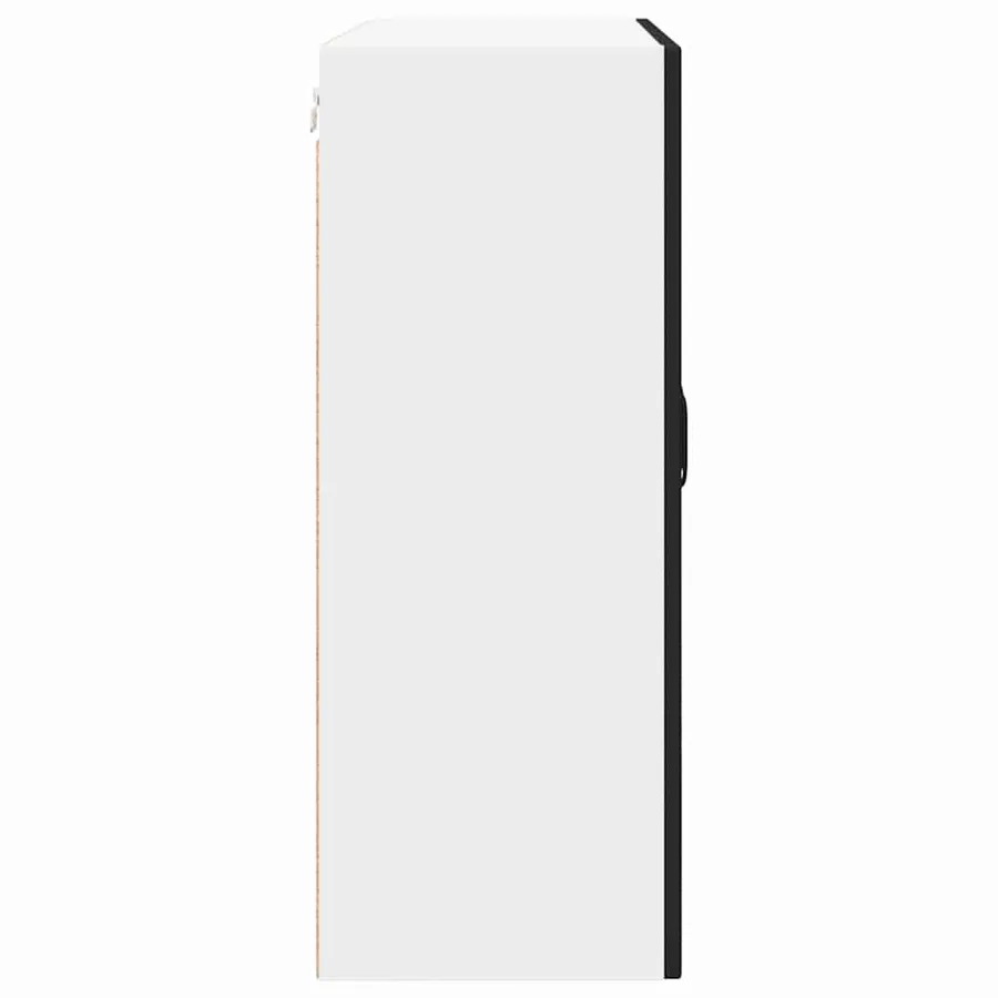 Cabinet en verre mural PORTO Noir 80 x 31 x 80 cm - 7