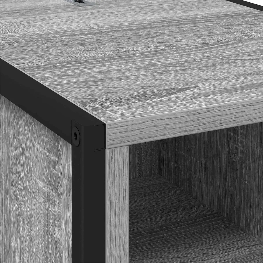 Table de chevet avec tiroir 2 pcs Gris Sonoma 39,5 x 30 x 50 cm - 10