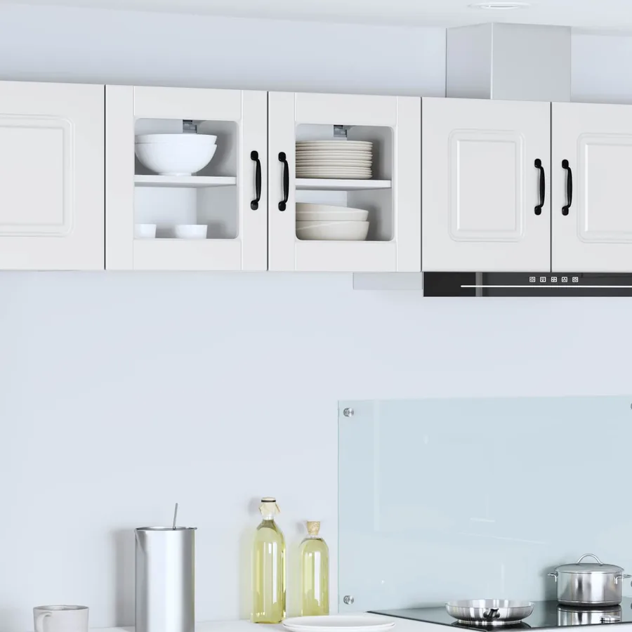 Cabinet en verre mural PORTO Blanc 40 x 31 x 40 cm