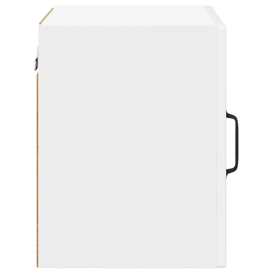Cabinet en verre mural PORTO Blanc brillant 40 x 31 x 40 cm - 7