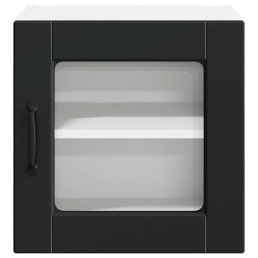 Cabinet en verre mural PORTO Noir 40 x 31 x 40 cm - 6