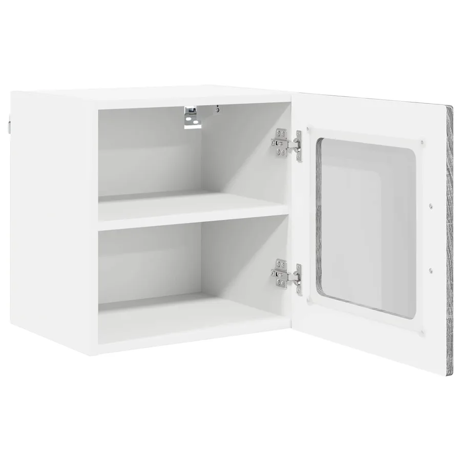 Armoire en verre mural PORTO 2 pcs Gris Sonoma 40 x 31 x 40 cm - 6