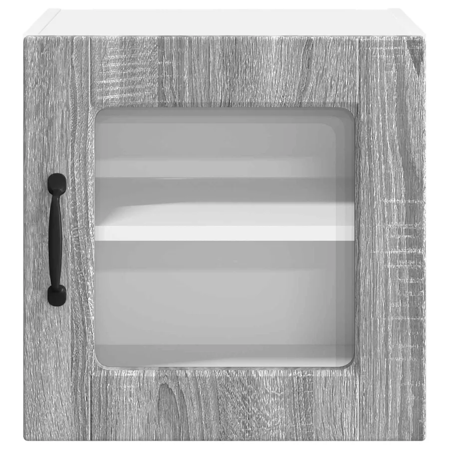 Armoire en verre mural PORTO 2 pcs Gris Sonoma 40 x 31 x 40 cm - 7