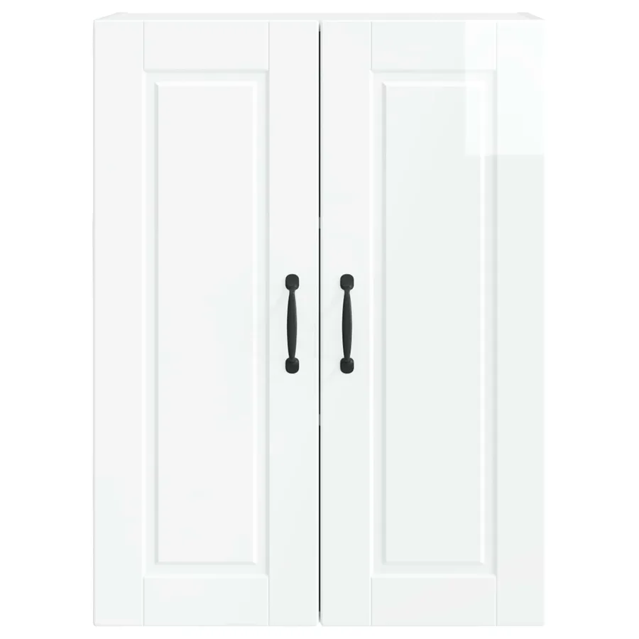 Meuble mural PORTO Blanc brillant 60 x 31 x 80 cm - 6