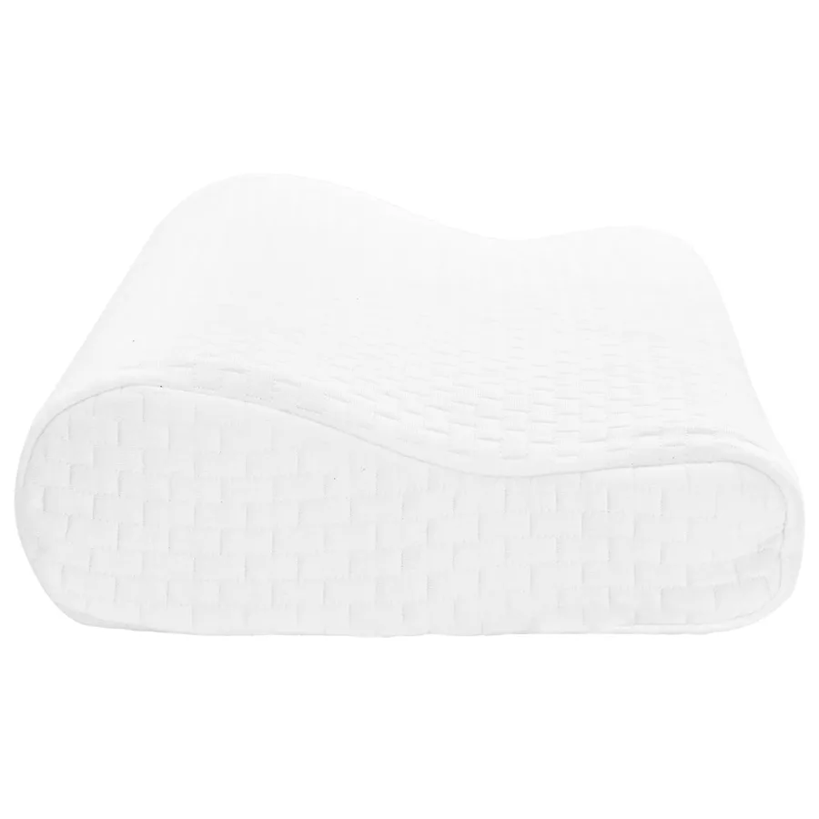 Coussin de sommeil Uni Blanc 50 x 30 x 10,5 cm - 5