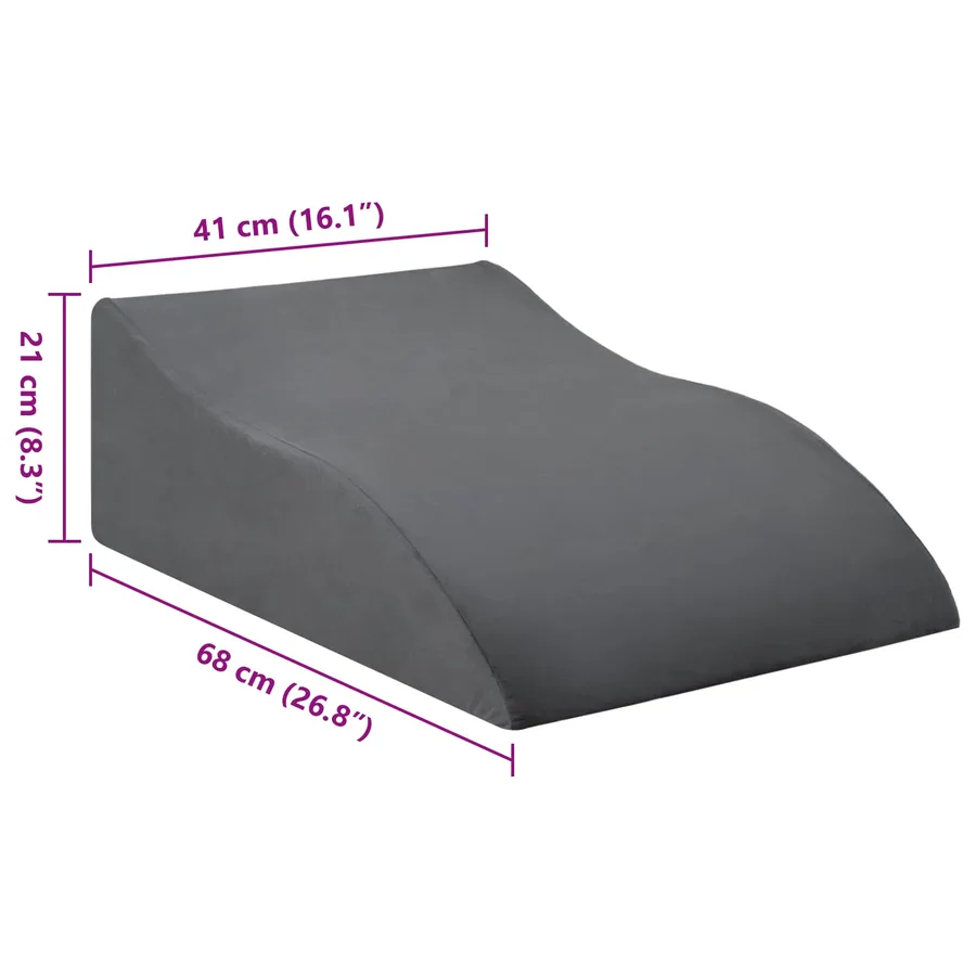 Coussin pour les jambes Gris 68 x 41 x 21 cm Mousse PU - 9