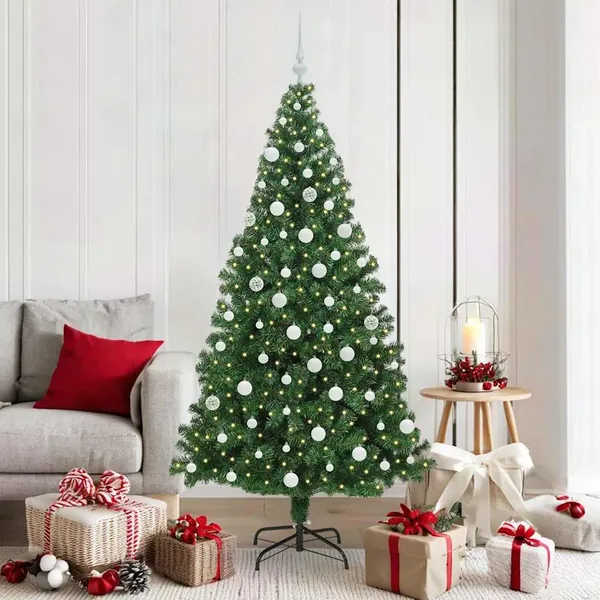 Sapin de Noël artificiel Vert 180 cm PVC, Acier et Plastique