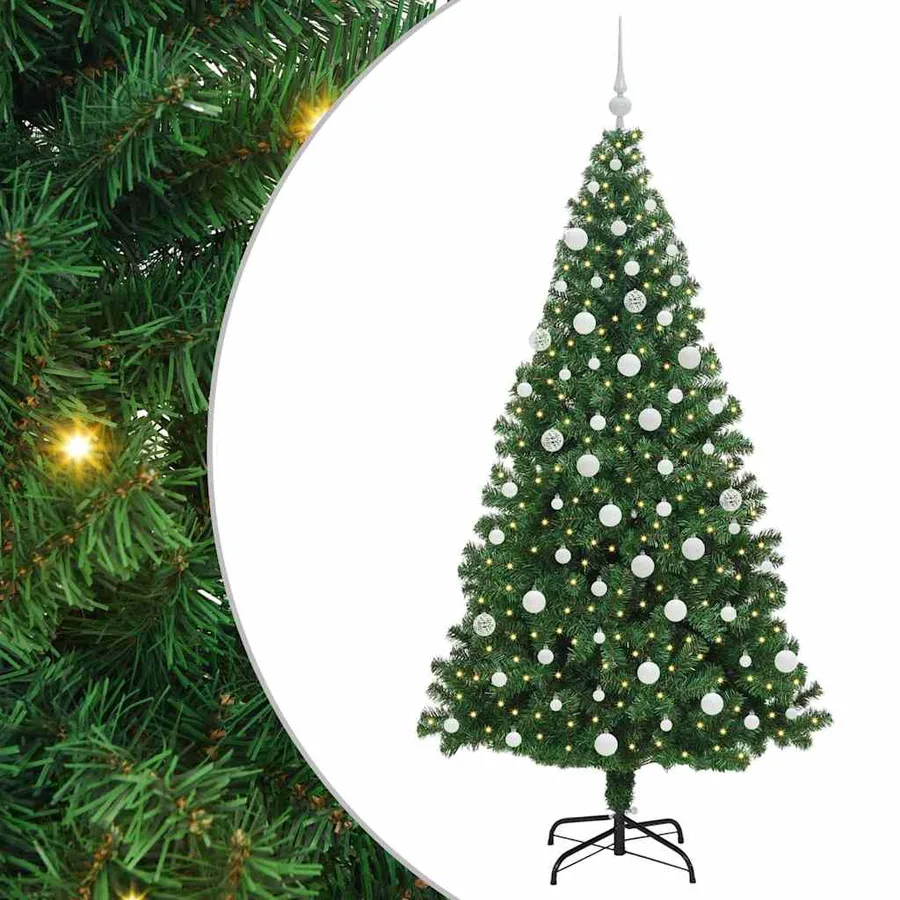 Sapin de Noël artificiel Vert 180 cm PVC, Acier et Plastique - 2