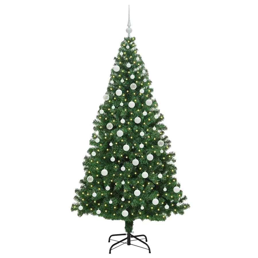Sapin de Noël artificiel Vert 180 cm PVC, Acier et Plastique - 3