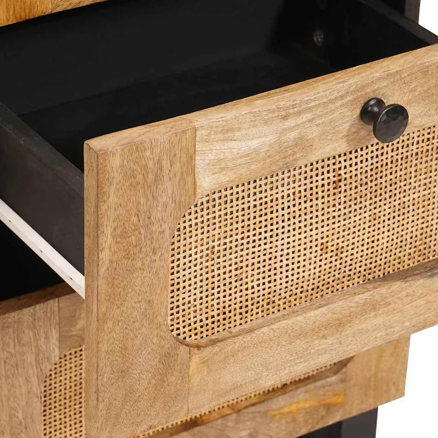 Buffet avec tiroir Marron 40 x 33 x 75 cm Bois de mangue massif - 7