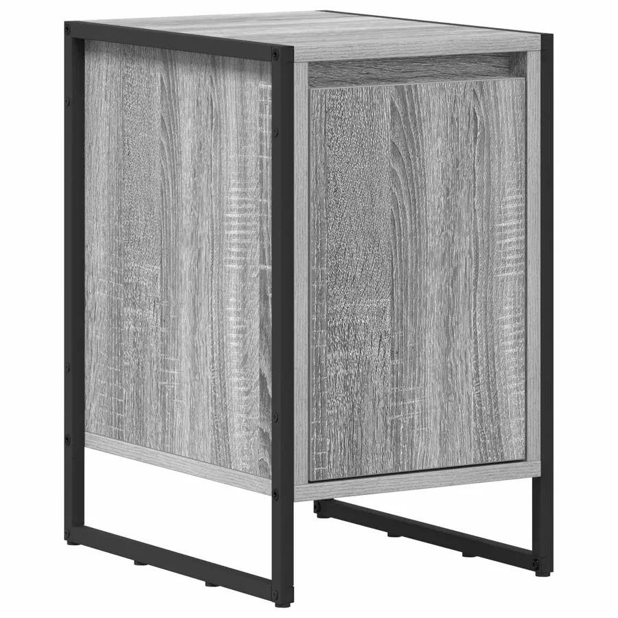 Table de chevet 2 pcs Gris Sonoma 39,5 x 30 x 50 cm - 5