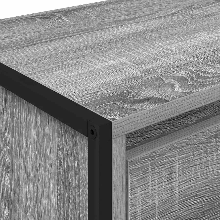 Table de chevet 2 pcs Gris Sonoma 39,5 x 30 x 50 cm - 8