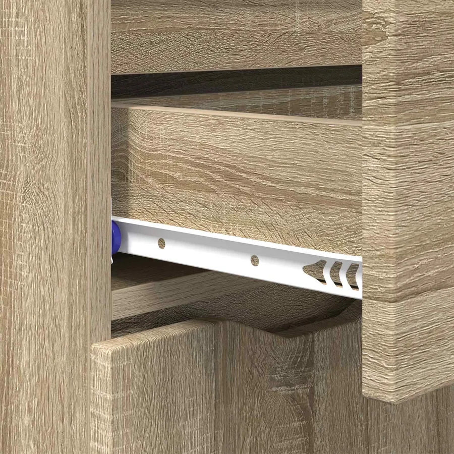 Buffet Chêne Sonoma 100 x 30 x 65,6 Bois d'ingénierie - 8