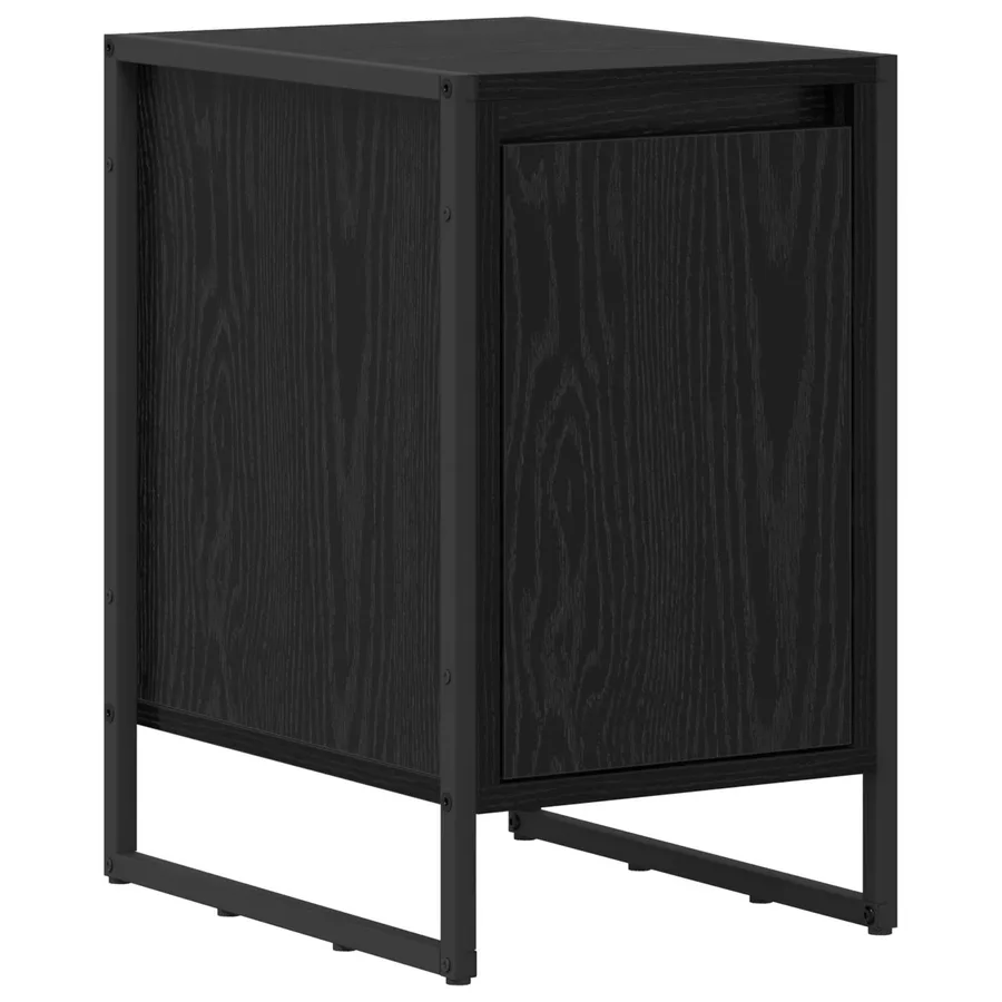 Table de chevet Chêne noir 39,5 x 30 x 50 cm Bois d'ingénierie - 2