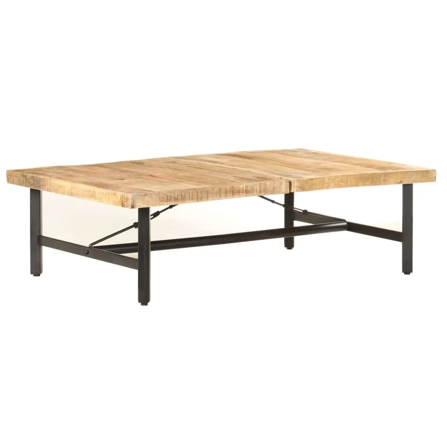 Table basse 142x90x42 cm Bois de manguier massif - 8