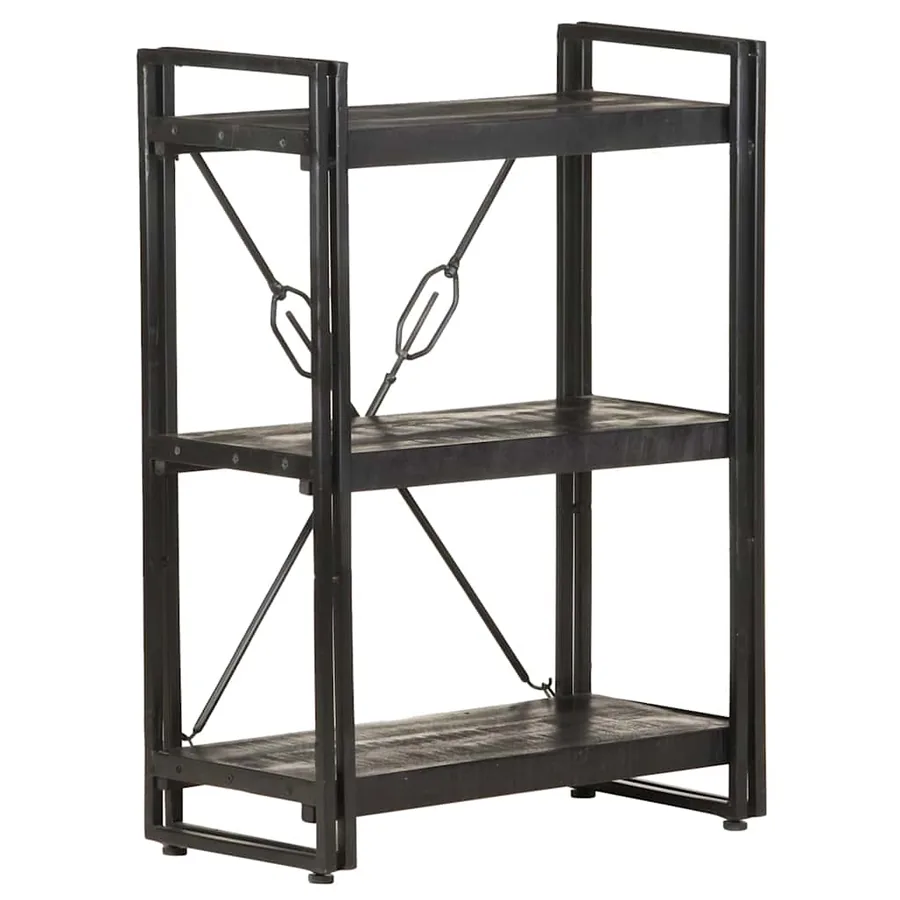 Bibliothèque à 3 niveaux 60x30x80 cm Bois de manguier massif