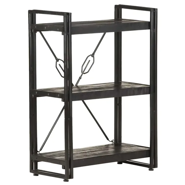 Bibliothèque à 3 niveaux 60x30x80 cm Bois de manguier massif