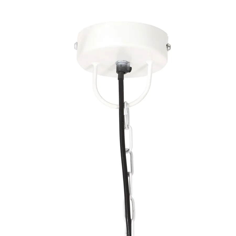 Lampe suspendue industrielle 25 W Blanc Rond 32 cm E27 - 6