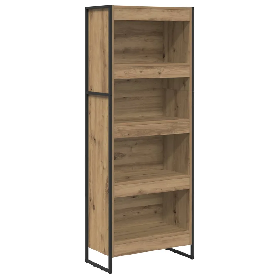 Bibliothèque 60 x 30 x 155 cm Bois d'ingénierie Chêne artisan - 2