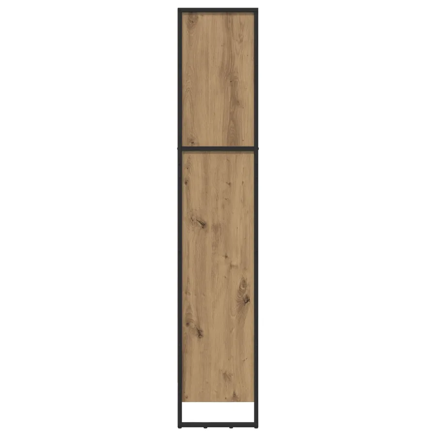 Bibliothèque 60 x 30 x 155 cm Bois d'ingénierie Chêne artisan - 6