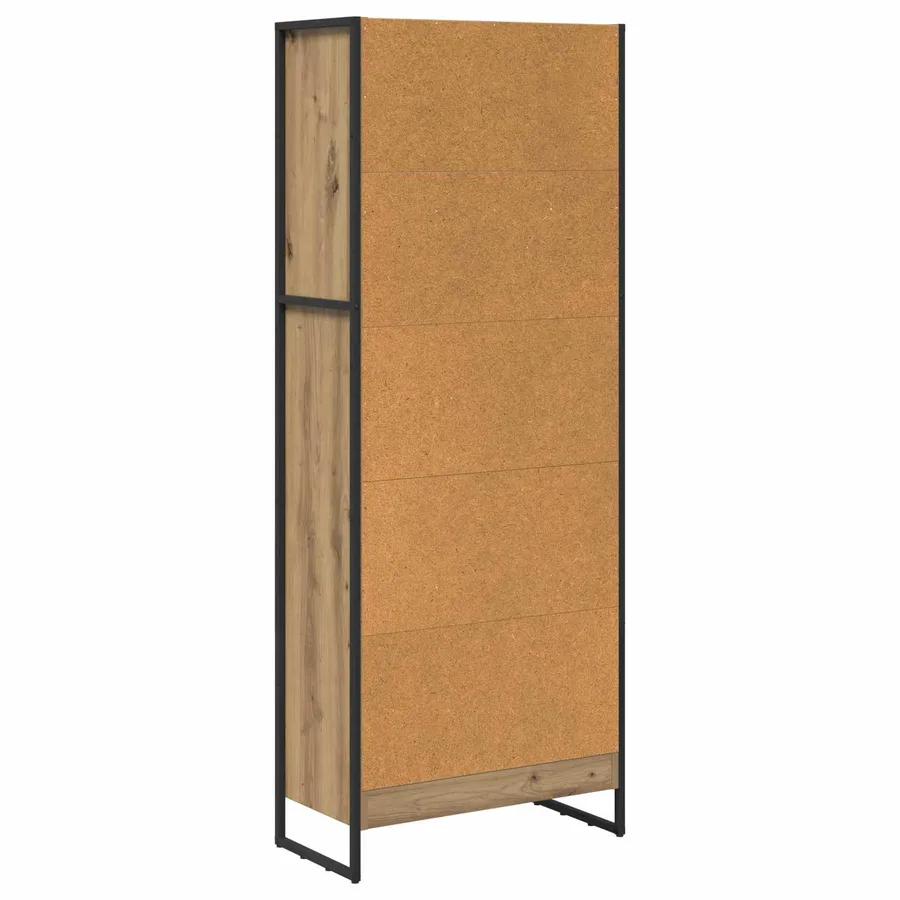 Bibliothèque 60 x 30 x 155 cm Bois d'ingénierie Chêne artisan - 7