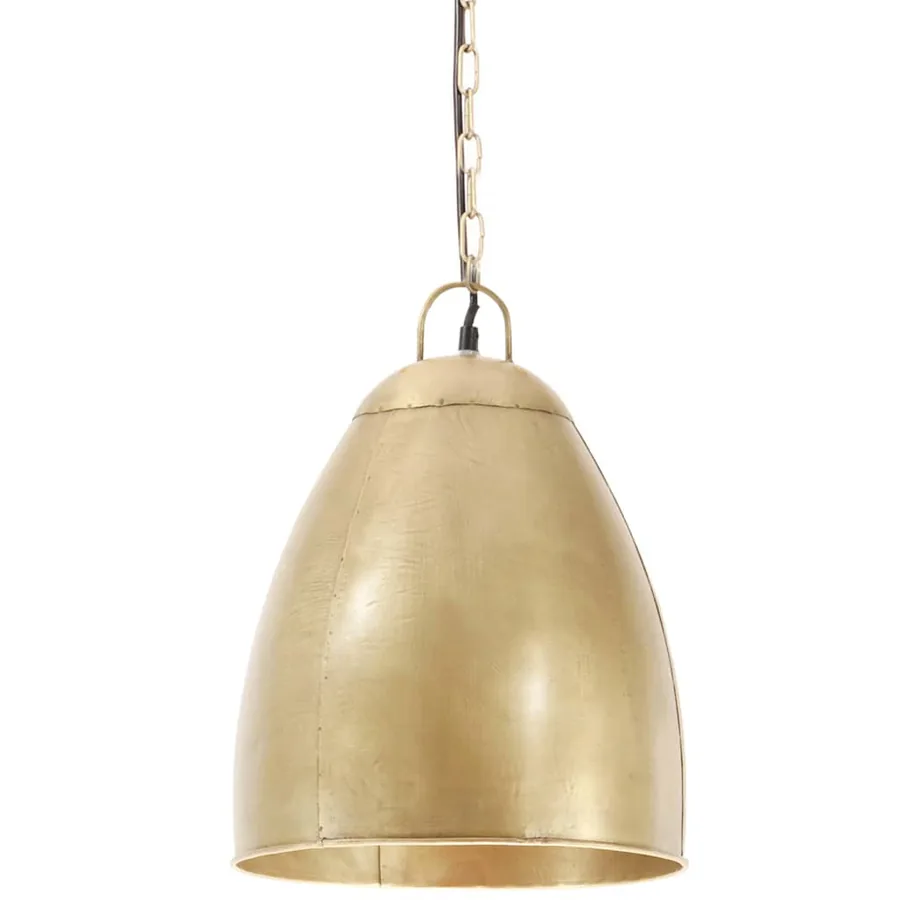 Lampe suspendue industrielle 25 W Laiton Rond 32 cm E27 - 2