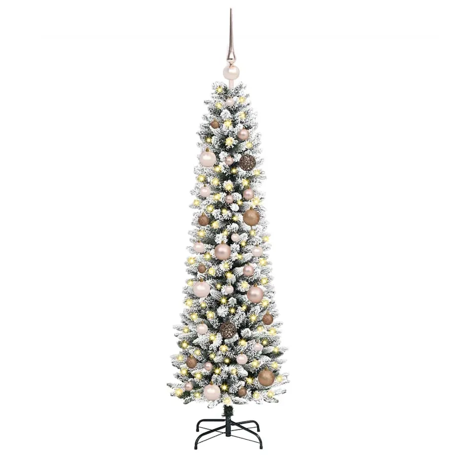Sapin de Noël artificiel Blanc 150 cm PVC, métal et plastique - 3