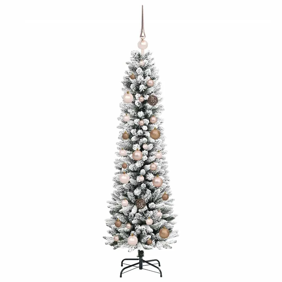 Sapin de Noël artificiel Blanc 150 cm PVC, métal et plastique - 4