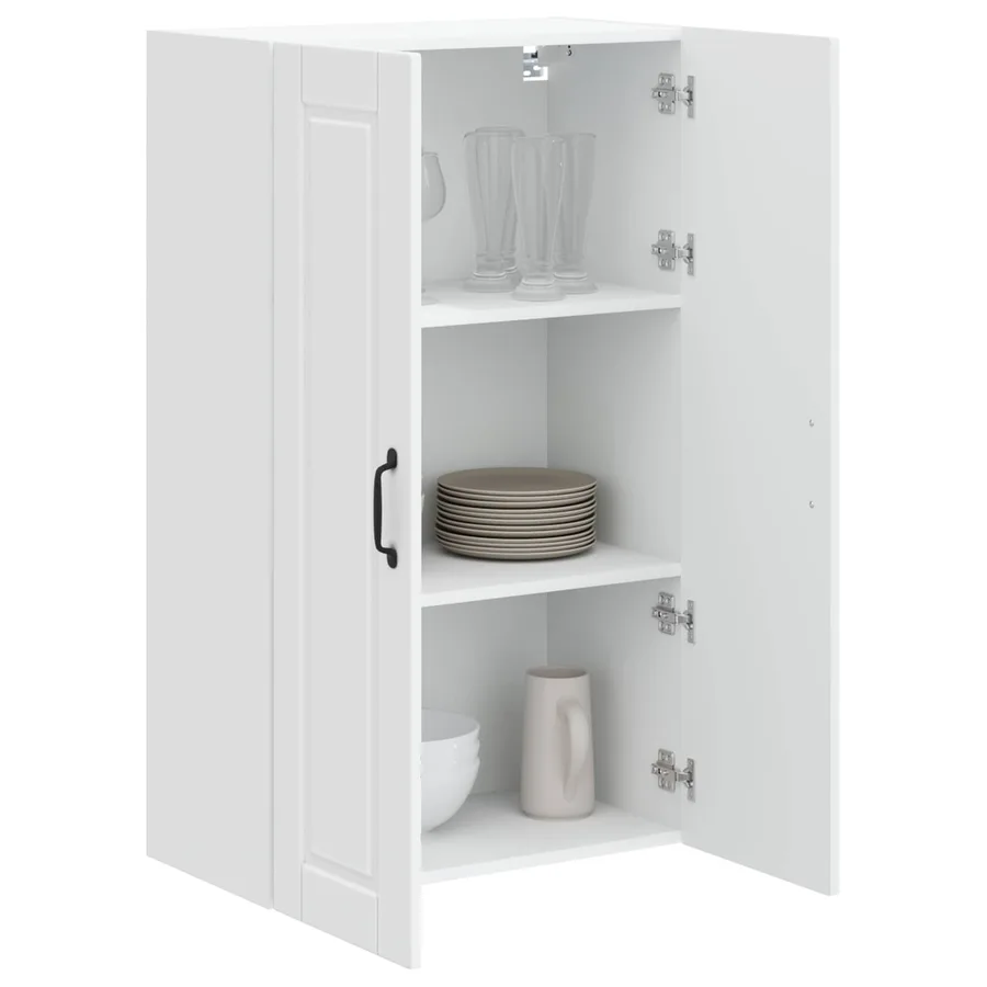 Meuble mural PORTO Blanc brillant 60 x 31 x 100 cm - 3